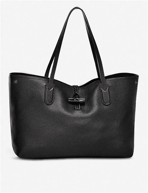 longchamp leather tote bag.